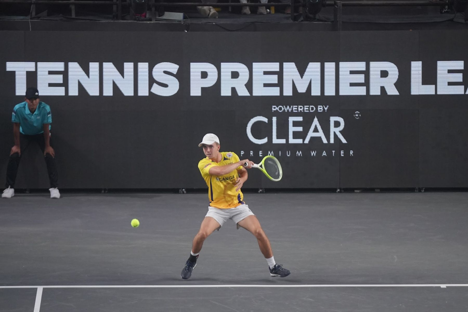 Baseline rally at a Tennis Premier League match (previous season)