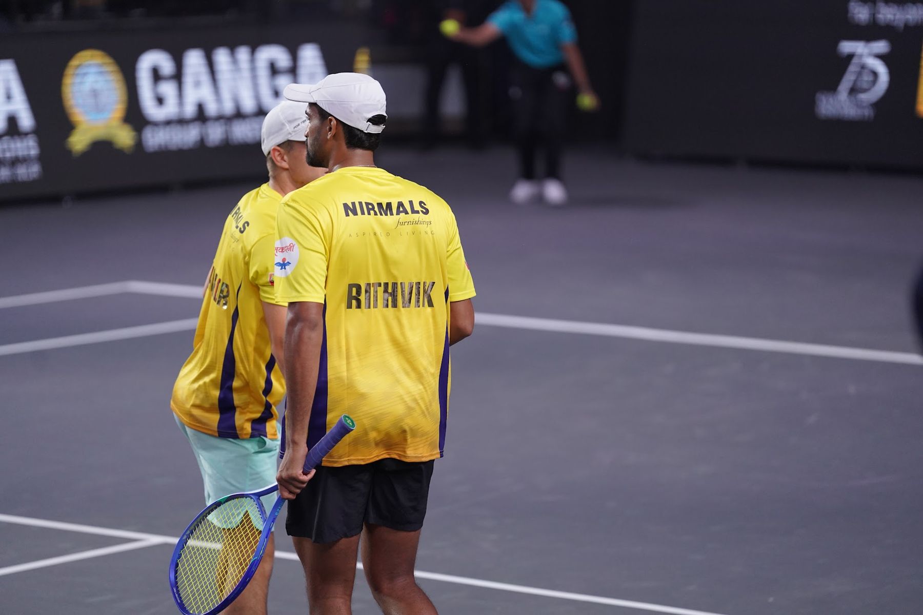 Tennis Premier League teammates on court (previous season)